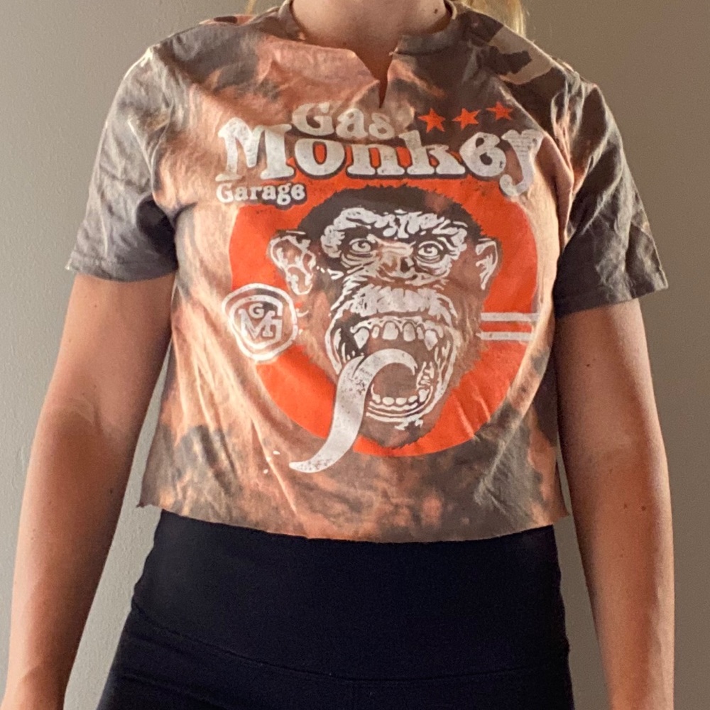 Bleached tie dye t-shirt